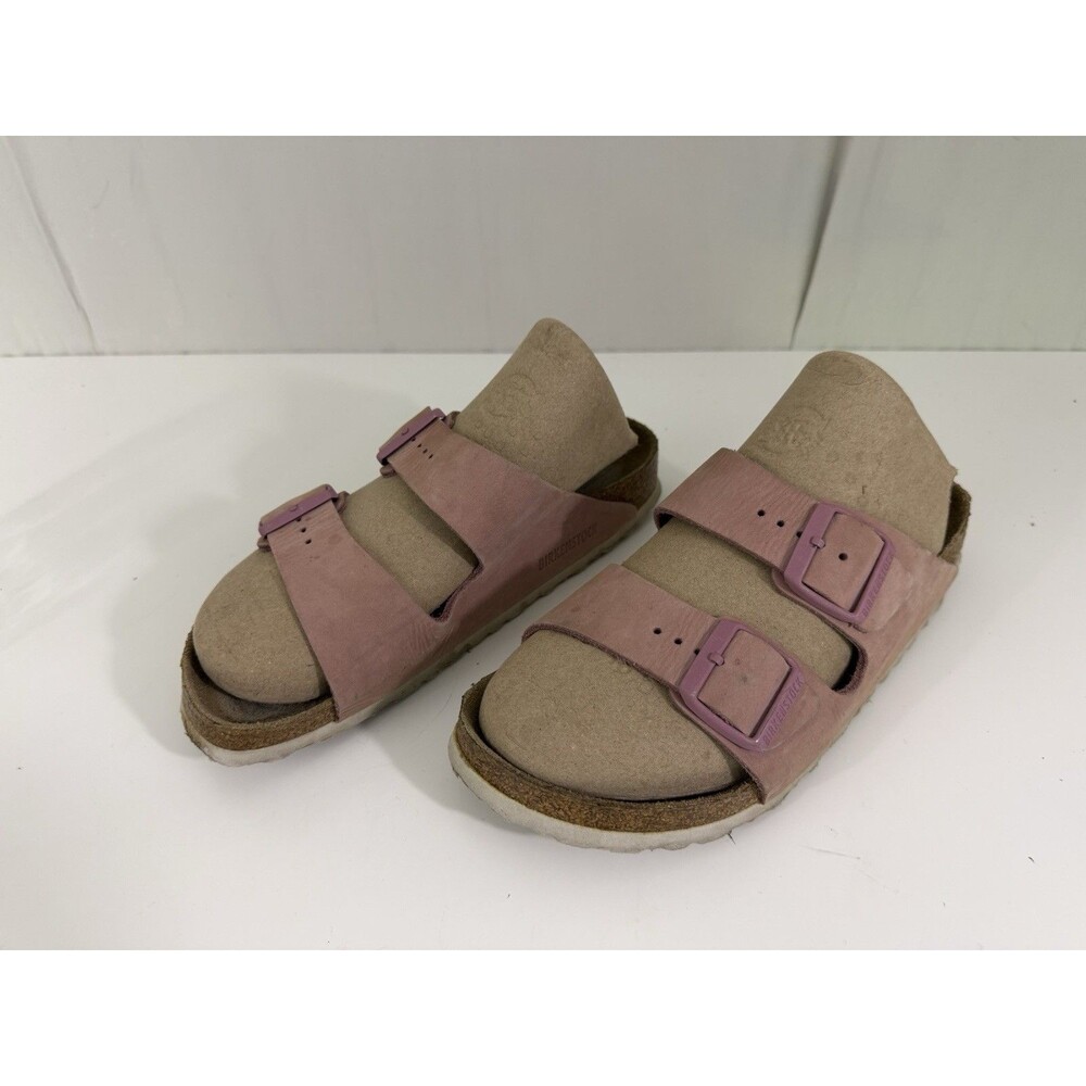 Birkenstock  Arizona Sandal Pink Leather Pink Buckle Narrow Width EU 40 US 9-9.5